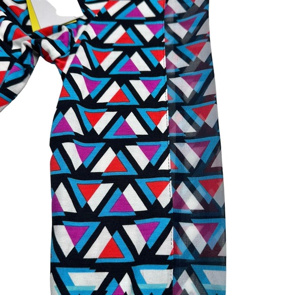 Karen Millen | Women | Geometric Stretch Long Sleeve Choker Blouse | Size 6 US - Picture 11 of 16